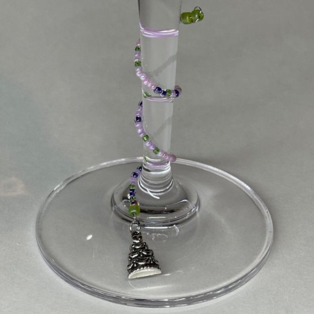 Twisted wrap around Wine Charms Great for Weddings, Gifts